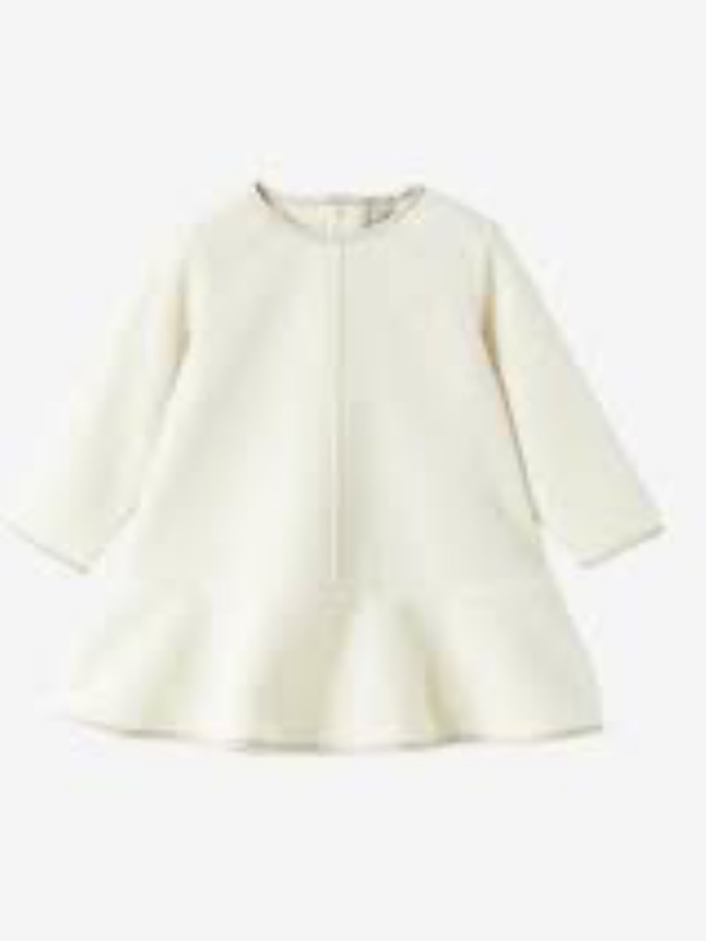 Il Gufo Fleece Long Sleeve Ruffle Hem Kids Dress Size 4